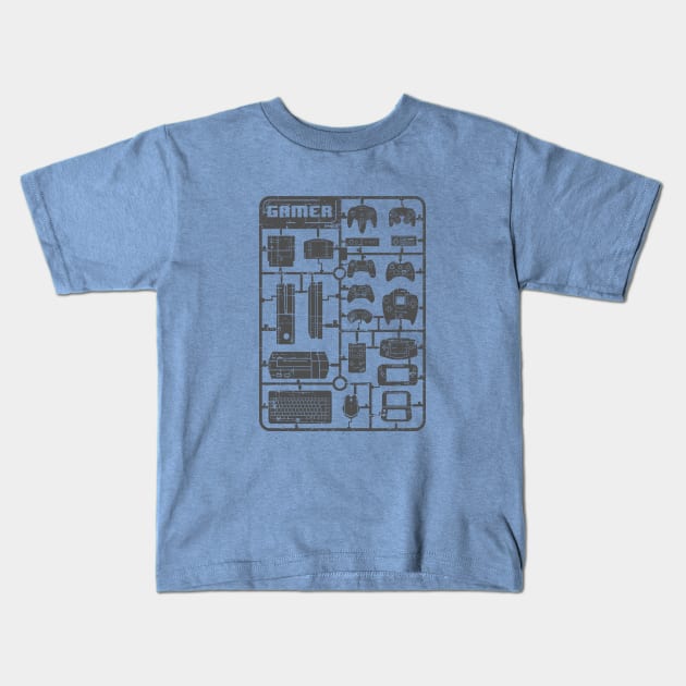 Gamer Parts Kids T-Shirt by artlahdesigns